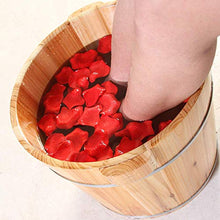XYZX, pediluvio termico in abete, naturale e spesso, vaschetta per pediluvio portatile per bambini, pediluvio con coperchio, per dormire, migliora