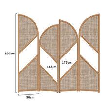 Room Screen Even Divisorio Pieghevole in Legno a 4 Pannelli, divisorio per pareti divisorie, divisorio per stanze orientabile divisorio Orientale