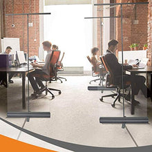 Protezione per Starnuti da Terra/Scudo da Starnuto Portatile Separatore Pop-up in PVC,80 cm X 200 cm