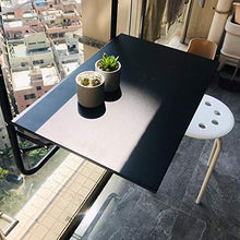 KAISIMYS Tavolo Pieghevole da Esterno con ringhiera da Balcone, Tavolo Pieghevole da Parete per tavolino da Giardino da Balcone, Regolabile in Altezza