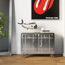 Kare Design - Comodino, Argento, 60 x 37.5 x 81 cm
