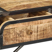 FAMIROSA Credenza 120x30x75 cm in Legno Massello di Mango
