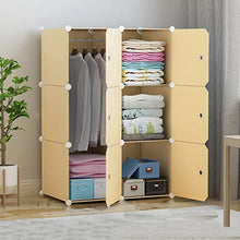 Rollsnownow - Organizer modulare per armadio, salvaspazio, con asta da appendere, 111 x 47 x 75 cm B