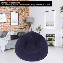 SANON Poltrona Singola Gonfiabile Ultra Morbida per Divano per Dormitorio da Viaggio da Campeggio All'aperto Blu 110X110x80cm/ 43. 3X43. 3X31. 5 Pollici