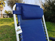 Dimaplast2000 Relax Greek Sdraio Reclinabile Pieghevole, Blu, 90x66x110 cm
