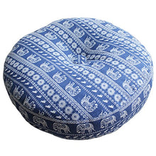 Cuscino per Cuscino del Sedile Cuscino da Pavimento Rotondo Confortevole e Confortevole, Blu