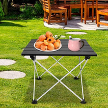 Asixxsix Tavolo Pieghevole, Bellissimo Tavolo da Barbecue con metodo di Fissaggio a X Stabile e Durevole, Lega di Alluminio Portatile per Barbecue da Campeggio