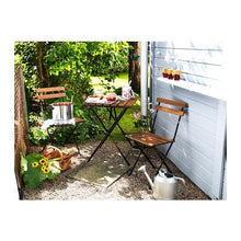 Ikea"tärnö Folding Garden Table in Solid Acacia and Steel