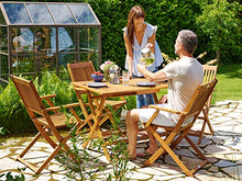 Deuba Set da Pranzo da Giardino 5 Pezzi Sydney Tavolo e sedie in Legno di Acacia Certificato FSC® terrazzo Balcone Patio