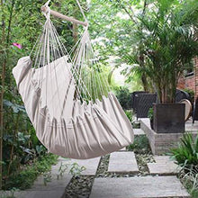DULUMN - Amaca da giardino, per dondolo, portatile, da viaggio, in tessuto, colore: Bianco