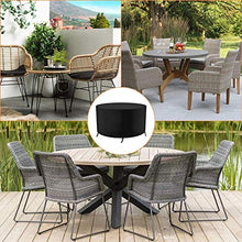 N / A mobili di Copertura Home, Impermeabile Antivento mobili da Giardino UV, coperture Patio Tavolo utilizzato per la Pesante Oxford mobili Panno Rattan,140x80cm,Nero