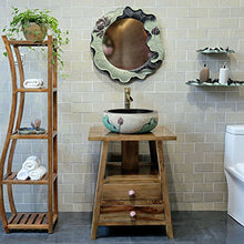 Lavabo Stile Cinese Moderno Semplice Rotondo Arte Bagno WC lavabo Piccolo Loto sopra Bacino contatore Lavabi