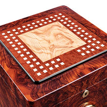 XZJJZ Cigar Idratante Scatola di Cedro Legno di Grandi Dimensioni a Due Piani Cigar Humidor Cigar Cabinet