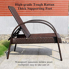 AAGYJ Set di sedie da Giardino in Rattan 5 Pezzi Sedia da Giardino per Esterni Sedia Prendisole con Pedale e tavolino da caffè per Tutte Le Stagioni, Sdraio e sedie da Giardino Reclinabili