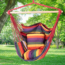 HelloCreate - Cuscino per sedia da esterni, in tela con cuscino per campeggio, giardino, balcone