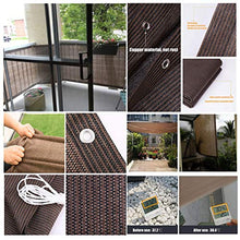 COFFEE CAT Paravento per Balcone (Venduto A Metro) - Rete in HDPE da 80 Cm di Larghezza, 200 G/M², Parasole, Vela Marrone
