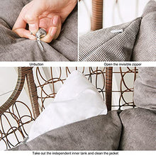Cestello Appeso Cuscino Sedia Morbido Spessi Swing Amaca Cuscini per Sedia con Serbatoio Interno Indipendente può Essere Staccato e Pulito (50 * 125 cm / 19,7 * 49,2")