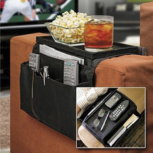 Poltrona/divano con portaoggetti, divano con porta-telecomando TV, divano con vassoio portaoggetti, con tasche e vassoio per bicchieri e altro