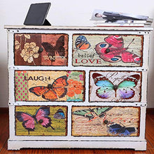 Chx Credenza con Sei cassetti Farfalle Adesivi per Soggiorno