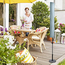 Flashbee - Custodia protettiva per ombrellone, 170 cm, impermeabile, con chiusura lampo (420DOxford, grigio, protezione UV)
