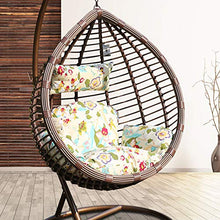 DFGH Swing Chair - Poltrona Sospesa per Lounge - Sedia A Dondolo Sospesa in Rattan per Interno E Esterno