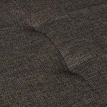 Relaxdays Cassapanca Contenitore, Capiente Panca Imbottita, Pieghevole con Separatore, 84 L, Ingresso, Marrone-Grigio, Pannelli MDF, Tessuto, gommapiuma, 38,5 x 76 x 37 cm