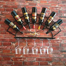 MFLASMF Wine Holder Rack Wall Mounted Wine Bottle Display Rack Wine Glass Holder Glass Storage Holder Wine Cellar Rack Beer Wine Cork Storage Rack