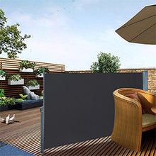 MCTECH 1.8X3m Frangivento Tenda da Sole Laterale Avvolgibile a Rullo Estensibile Paravento