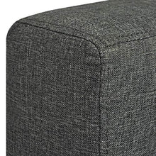vidaXL Divano a 2 Posti Divanetto Sofa Salotto Sala in Stoffa Grigio Scuro - Arredi Casa