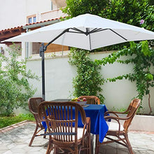 Ombrellone da Giardino 2,5x2,5m in Alluminio e Poliestere Crema