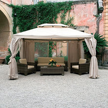 GIARDINI DEL RE Telo di Ricambio per Gazebo Sahara, Beige, 300x400x10 cm
