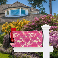 San Valentino rosa cuori casella postale copertura magnetica giardino cortile decorazione casa dimensioni standard 53,3 cm x 45,7 cm
