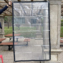 YJFENG Telone Impermeabile, Parabrezza in Plastica Trasparente, Pellicola in PVC da 0,12 Mm con Occhielli, Copertura Antipioggia per Piante Grasse, per Finestra del Balcone