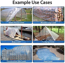 per Esterno, Patio e Giardino Grande Tela Impermeabile, Telone con Occhielli Trasparente Trasparente Resistente Esterno Resistente Tessuto Impermeabile (Color : Transparent, Size : 4X5m)