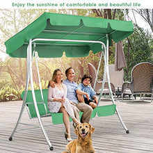 HelloCreate, set di copertura per altalena impermeabile per patio e altalena + copri sedile per altalena a 3 posti