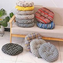 Morbuy Cuscini per Sedia Forma Rotonda, 100% Cotone Spessa Comoda Seduta Traspirante Cuscino per Pavimento per Interno ed Esterno mobili e Arredamento da Giardino (40 * 40,Costume Popolare)
