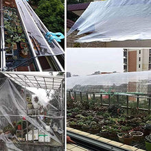 ZXHQ Trasparente Teloni 1.2x2m, Telone Trasparente Impermeabile con Occhielli, Telo di Protezione Trasparente Telone Multiuso Resistente UV per Gazebo Finestra Mobili