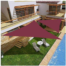 JINGBO Tenda A Vela Triangolo,Protezione Raggi UV, Vela Ombreggiante Resistente E Traspirante per Giardino Balcone Terrazza,Marrone,4mx4mx5.7m