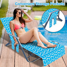 Sdfsa - Coprisedia portatile per piscina, con tasche laterali, per prendisole, per piscina, sdraio, per vacanze