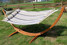 SAS AS-S 320cm Sopporto de Amaca in Legno larice MOD. NAGUA Tutte Vite Inox + Amaca Imbottita + Cuscino