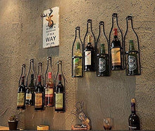 Wyfdm Isasar - Portabottiglie da parete, stile vintage, per ristoranti, bar, arredamento per la casa