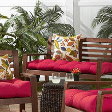Cuscino per Panca per Esterni, Cuscino per Panca da Giardino Confortevole E Traspirante in Cotone Perlato, Cuscino per Sedia A Dondolo per Mobili da Giardino 40X110cm Vino Rosso