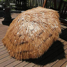 LDJ Ombrellone da Giardino Rotondo Ombrellone Spiaggia, Protezione UV Ombrelloni Stile Hawaiano con Tilt Funzione per Cortile Pool Patio E Spiaggia 1.8m/6ft
