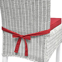 Beautissu Cuscini per sedie in Set da 4 unità Loft SK 45x40x5 cm - Comodi e Resistenti - con Pratico Laccio - Rosso