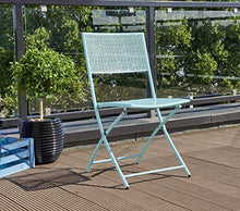 greemotion 126934 Sedia Pieghevole, Blu Turchese, 45x60x85 cm