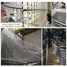 JFFFFWI Rete da Giardino, Rete da carico in Corda Bianca per Rete di Sicurezza per Bambini Balcone Recinzione Rete da Recinzione Patio Protettiva Decorazione da Parete in Cotone per Bambini, per Rin