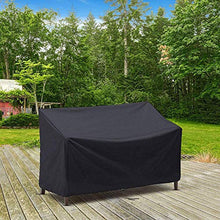 Haude Coprisedile per Patio, Coprisedile per Esterni, Copridivano per Mobili da Esterno Resistente all'Acqua (2 Posti: 52,7X26X35 Pollici)