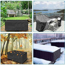 YULIAN 330x220x90cm Coperture per mobili da terrazza, Protezione da Giardino, Resistente ai Raggi UV Resistenti ai Raggi UV Durevole Durante la Copertura da Tavolo per sedie da Pranzo all'a.
