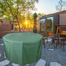 Amusingtao, copertura per mobili da esterni, copertura rotonda per tavolo da giardino, antivento, impermeabile, per mobili da esterni, grande copertura