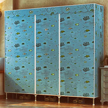 Armadio Combinato, Semplice Armadio Doppio per Uso Domestico di Grande capacità, Forte Carico, 165 × 168 × 46 Cm